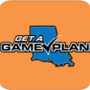 The words "Get a GamePlan" in front of Louisiana.